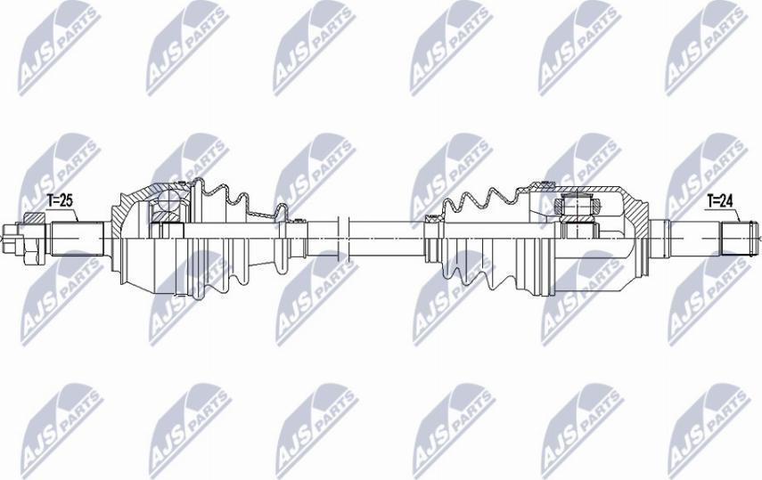 NTY NPW-FT-047 - Piedziņas vārpsta www.autospares.lv