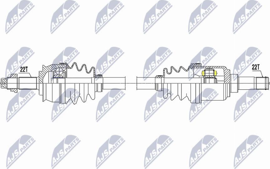 NTY NPW-FT-060 - Piedziņas vārpsta www.autospares.lv