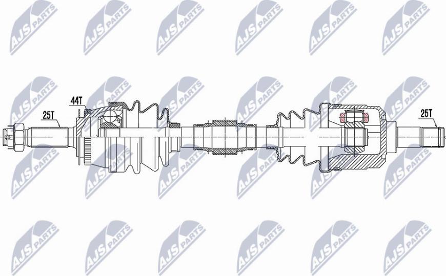 NTY NPW-HY-593 - Piedziņas vārpsta www.autospares.lv