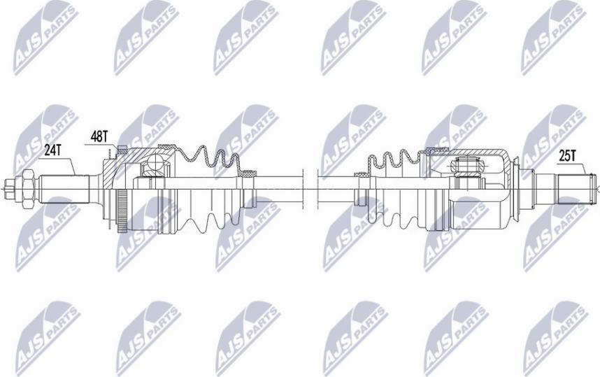 NTY NPW-HY-585 - Piedziņas vārpsta www.autospares.lv