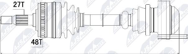 NTY NPW-ME-020 - Piedziņas vārpsta www.autospares.lv