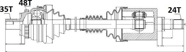 NTY NPW-ME-023 - Piedziņas vārpsta www.autospares.lv