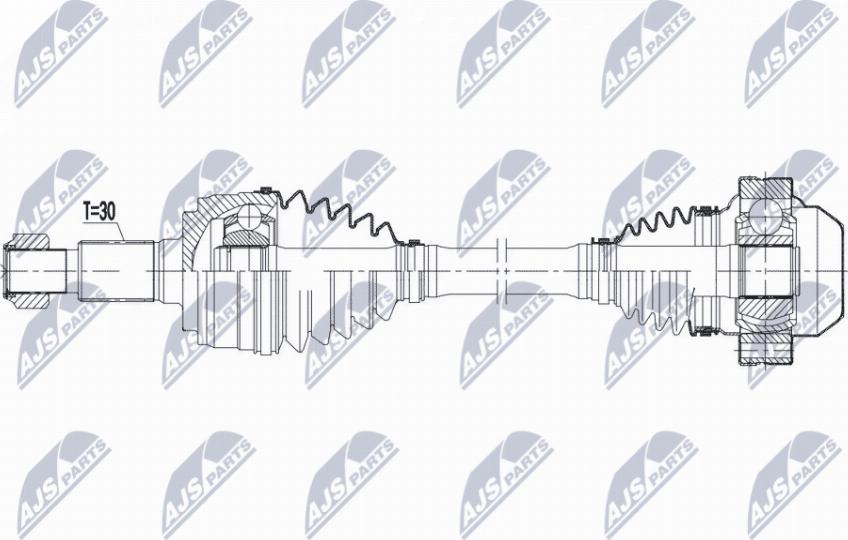 NTY NPW-PS-005 - Piedziņas vārpsta www.autospares.lv