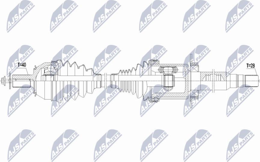 NTY NPW-VV-137 - Piedziņas vārpsta www.autospares.lv