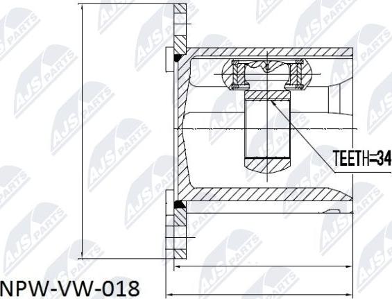 NTY NPW-VW-018 - Joint Kit, drive shaft www.autospares.lv