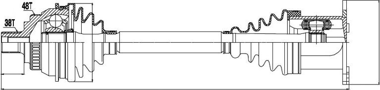 NTY NPW-VW-036 - Atlokvārpsta, Diferenciālis www.autospares.lv