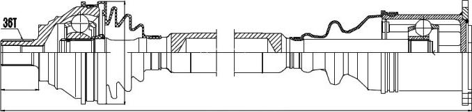 NTY NPW-VW-038 - Piedziņas vārpsta www.autospares.lv