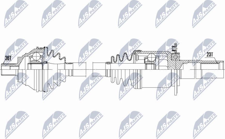 NTY NPW-VW-135 - Piedziņas vārpsta autospares.lv