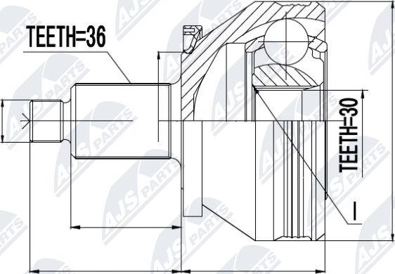 NTY NPZ-SK-005 - Joint Kit, drive shaft www.autospares.lv