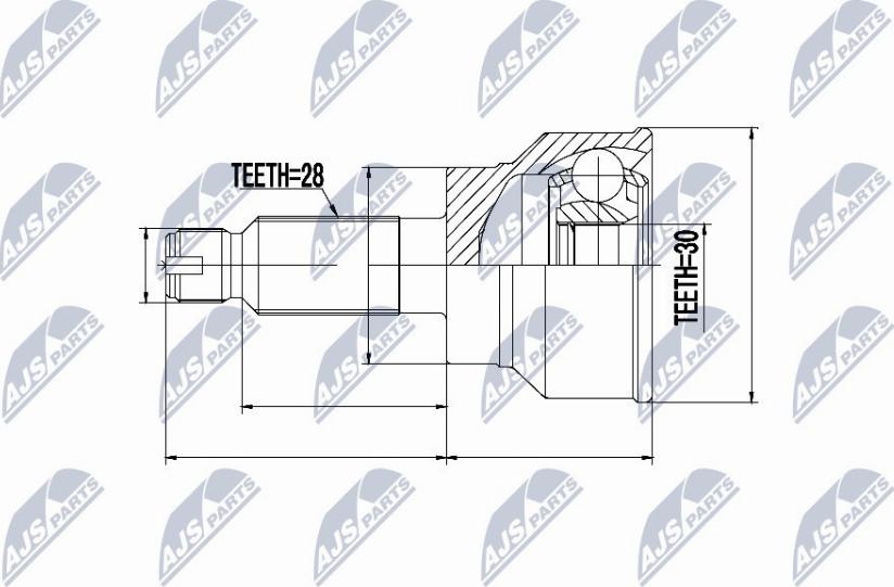 NTY NPZ-SU-020 - Joint Kit, drive shaft www.autospares.lv