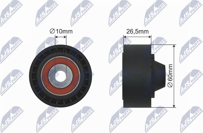 NTY RNK-CT-043 - Spriegotājrullītis, Ķīļsiksna www.autospares.lv