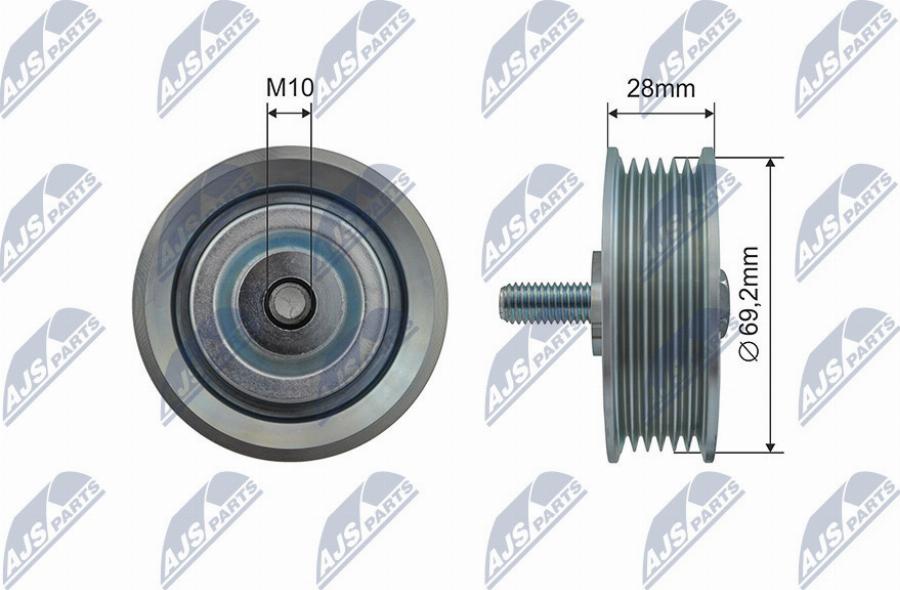 NTY RNK-HD-028 - Parazīt / Vadrullītis, Ķīļrievu siksna www.autospares.lv