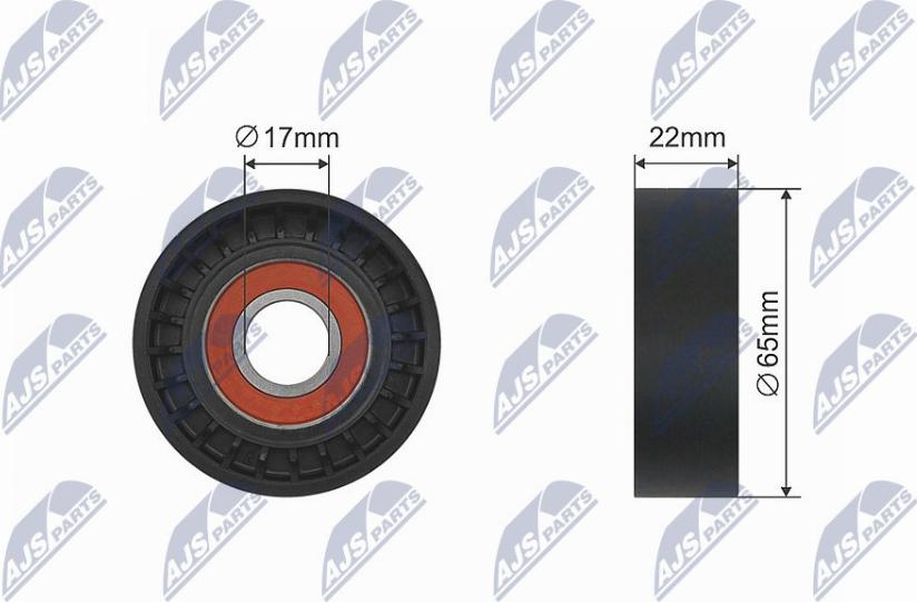 NTY RNK-ME-039 - Tensioner Pulley, v-belt www.autospares.lv