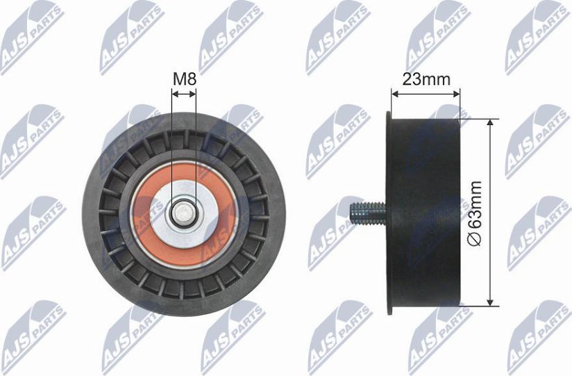 NTY RNK-PL-019 - Deflection / Guide Pulley, timing belt www.autospares.lv