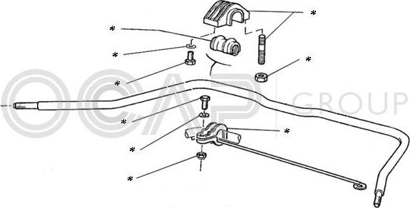 OCAP 0902206 - Remkomplekts, Stabilizatora atsaite www.autospares.lv