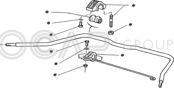 OCAP 0902208 - Remkomplekts, Stabilizatora atsaite www.autospares.lv