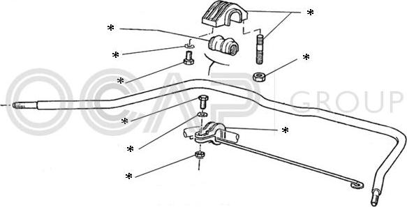 OCAP 0902207 - Remkomplekts, Stabilizatora atsaite www.autospares.lv