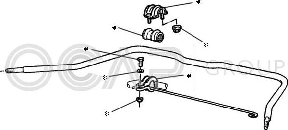 OCAP 0902224 - Remkomplekts, Stabilizatora atsaite www.autospares.lv