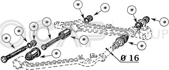 OCAP 0902228 - Link Set, wheel suspension www.autospares.lv