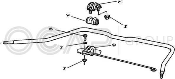 OCAP 0902223 - Remkomplekts, Stabilizatora atsaite www.autospares.lv