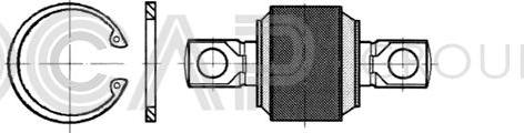 OCAP 0907749 - Remkomplekts, Balstiekārtas svira www.autospares.lv