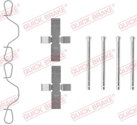 OJD Quick Brake 109-0982 - Piederumu komplekts, Disku bremžu uzlikas www.autospares.lv