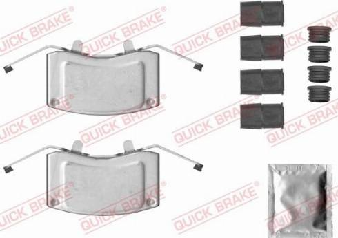 OJD Quick Brake 109-0051 - Piederumu komplekts, Disku bremžu uzlikas www.autospares.lv