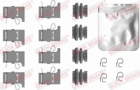 OJD Quick Brake 109-0084 - Piederumu komplekts, Disku bremžu uzlikas www.autospares.lv