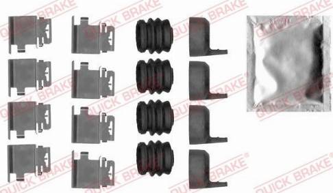 OJD Quick Brake 109-0036 - Piederumu komplekts, Disku bremžu uzlikas www.autospares.lv