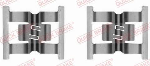 OJD Quick Brake 109-0031 - Piederumu komplekts, Disku bremžu uzlikas www.autospares.lv