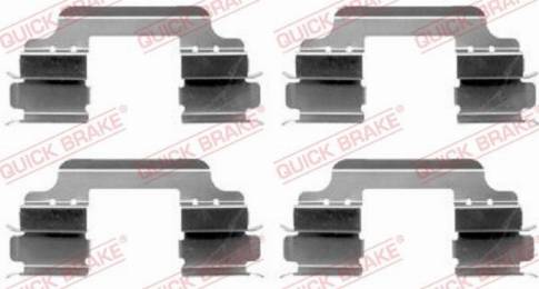 OJD Quick Brake 109-1648 - Accessory Kit for disc brake Pads www.autospares.lv