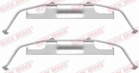 OJD Quick Brake 109-1642 - Piederumu komplekts, Disku bremžu uzlikas www.autospares.lv