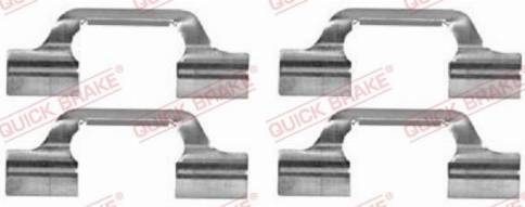 OJD Quick Brake 1091685 - Комплектующие для колодок дискового тормоза www.autospares.lv