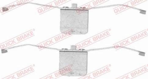 OJD Quick Brake 1091639 - Комплектующие для колодок дискового тормоза www.autospares.lv