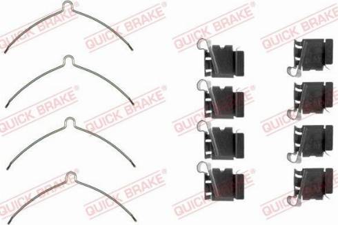 OJD Quick Brake 1091622 - Piederumu komplekts, Disku bremžu uzlikas www.autospares.lv