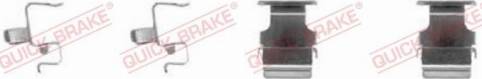 OJD Quick Brake 1091673 - Piederumu komplekts, Disku bremžu uzlikas www.autospares.lv