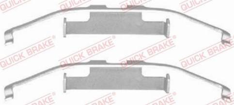 OJD Quick Brake 1091097 - Piederumu komplekts, Disku bremžu uzlikas www.autospares.lv