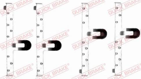 OJD Quick Brake 1091048 - Piederumu komplekts, Disku bremžu uzlikas www.autospares.lv