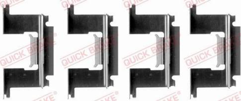 OJD Quick Brake 109-1064 - Piederumu komplekts, Disku bremžu uzlikas www.autospares.lv