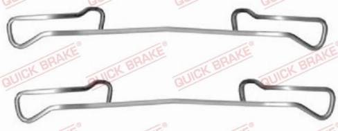 OJD Quick Brake 1091150 - Piederumu komplekts, Disku bremžu uzlikas www.autospares.lv