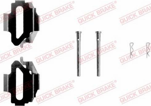 OJD Quick Brake 1091168 - Piederumu komplekts, Disku bremžu uzlikas www.autospares.lv