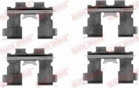 OJD Quick Brake 109-1163 - Piederumu komplekts, Disku bremžu uzlikas www.autospares.lv