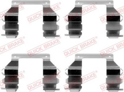 OJD Quick Brake 109-1103 - Piederumu komplekts, Disku bremžu uzlikas www.autospares.lv