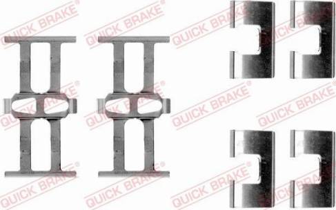 OJD Quick Brake 1091118 - Piederumu komplekts, Disku bremžu uzlikas www.autospares.lv