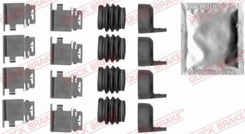 OJD Quick Brake 109-1890 - Piederumu komplekts, Disku bremžu uzlikas www.autospares.lv