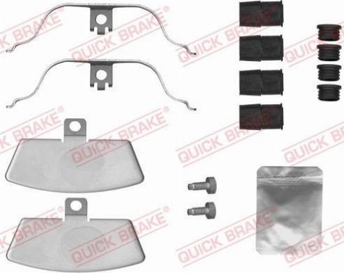 OJD Quick Brake 109-1880 - Piederumu komplekts, Disku bremžu uzlikas www.autospares.lv