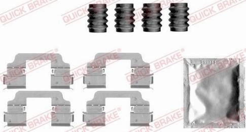 OJD Quick Brake 1091828 - Piederumu komplekts, Disku bremžu uzlikas www.autospares.lv