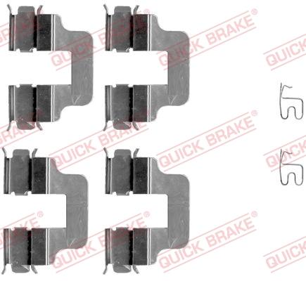 OJD Quick Brake 109-1245 - Piederumu komplekts, Disku bremžu uzlikas www.autospares.lv