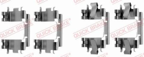 OJD Quick Brake 109-1257 - Piederumu komplekts, Disku bremžu uzlikas www.autospares.lv