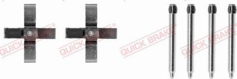 OJD Quick Brake 1091266 - Piederumu komplekts, Disku bremžu uzlikas www.autospares.lv